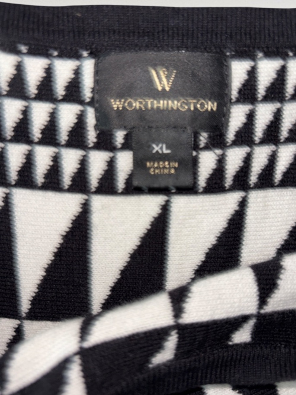Worthington Geometric Sweater Dress, P2P:20-22.5”; L:44 - Picture 10 of 11